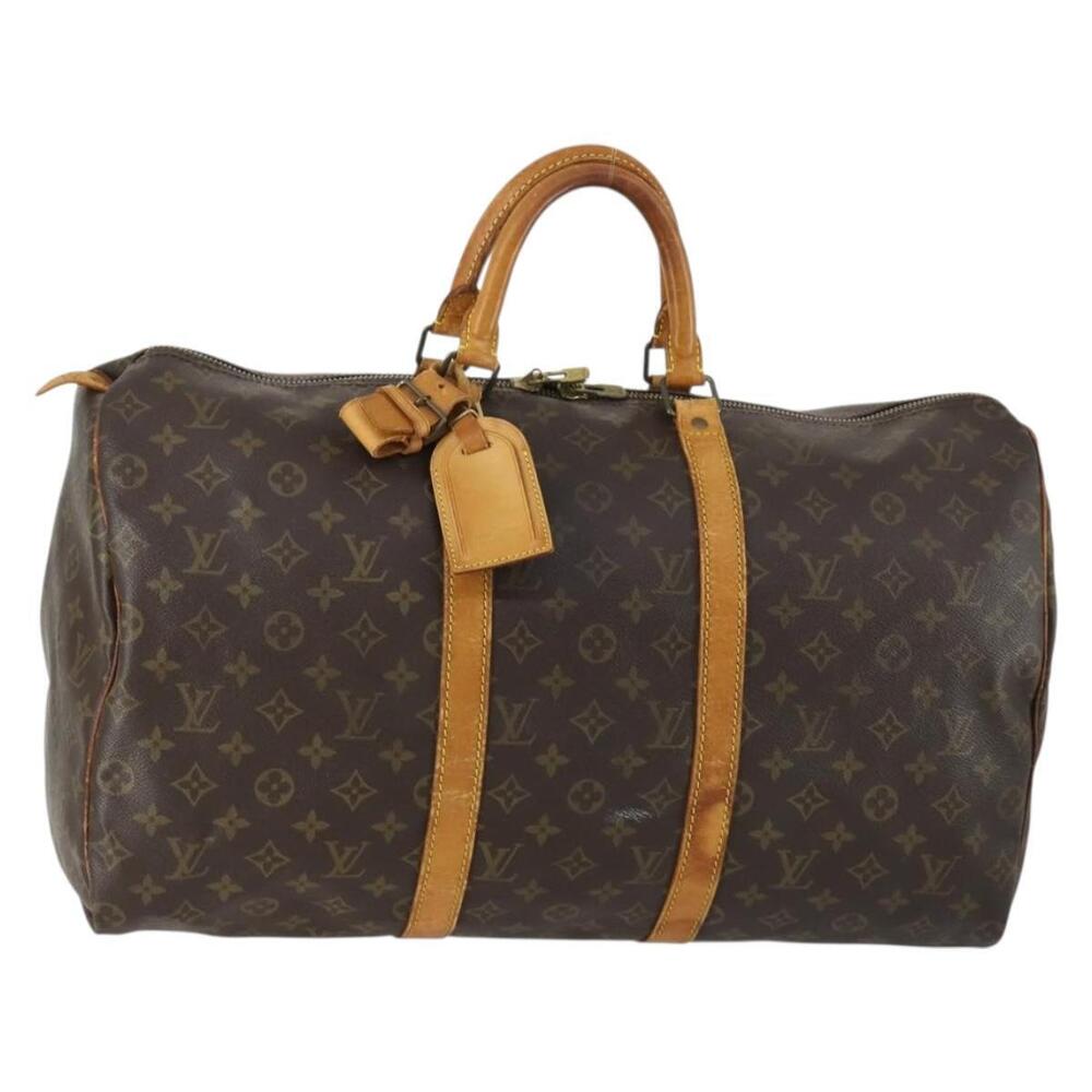 LOUIS VUITTON Monogram Keepall 50 Boston Bag M41426 LV Auth 161021 - Picture 1 of 16